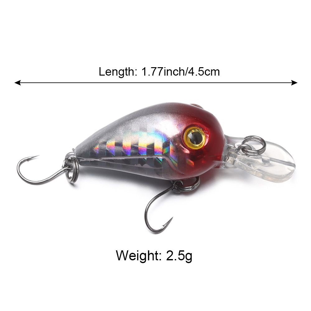Señuelo de pesca de lubina Perch Mini micro flotador Wobbler, señuelo Artificial duro, señuelo de pesca flotante