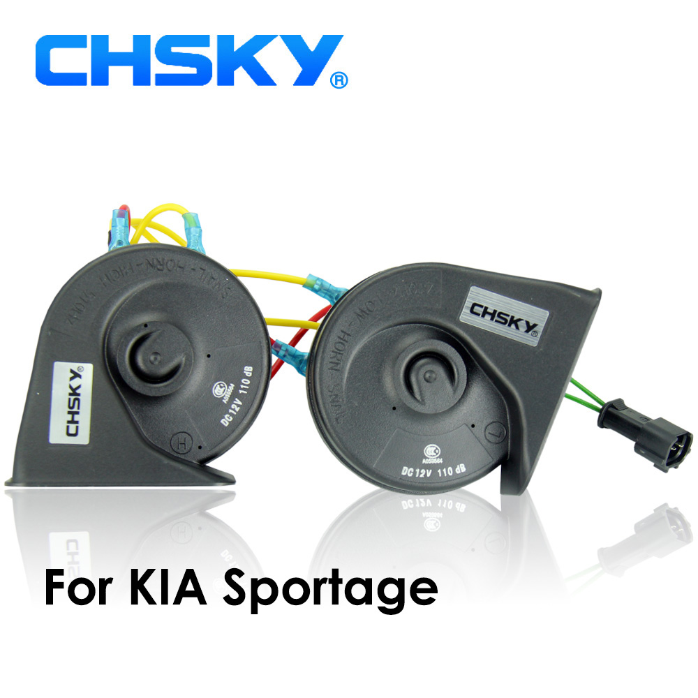 CHSKY-Klaxon de voiture à Klaxon en forme d'escargot, pour KIA Sportage , 12V, bruit 110-129db, décoration de voiture, longue durée, haute et basse