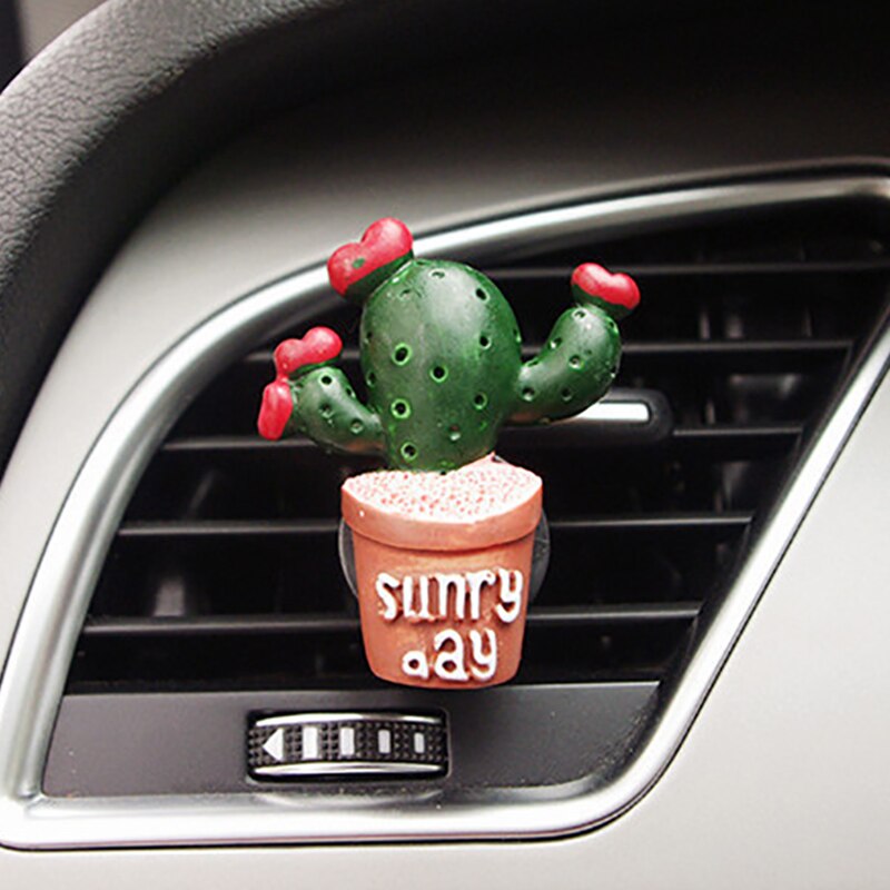 Creatieve Cactus Auto Aroma Diffuser Geuren Voor Auto Luchtverfrissers Smaakstof In Auto Parfum Auto Geur Accessoire Air Vent Clip