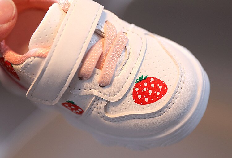 Palmilha 11.5-13.5cm novo branco tênis infantil anti-deslizamento da criança sapatos de tênis da menina do bebê