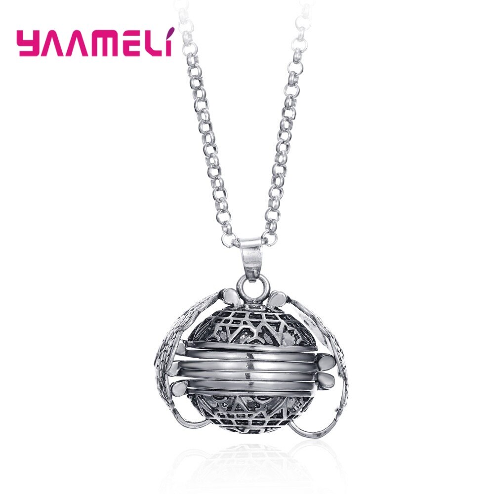 925 Sterling silber magische erinnerungsalbum-anhänger-halskettenrahmen medaillon engelsflüGel schmuck für männer, frauen und familien: retro-silber