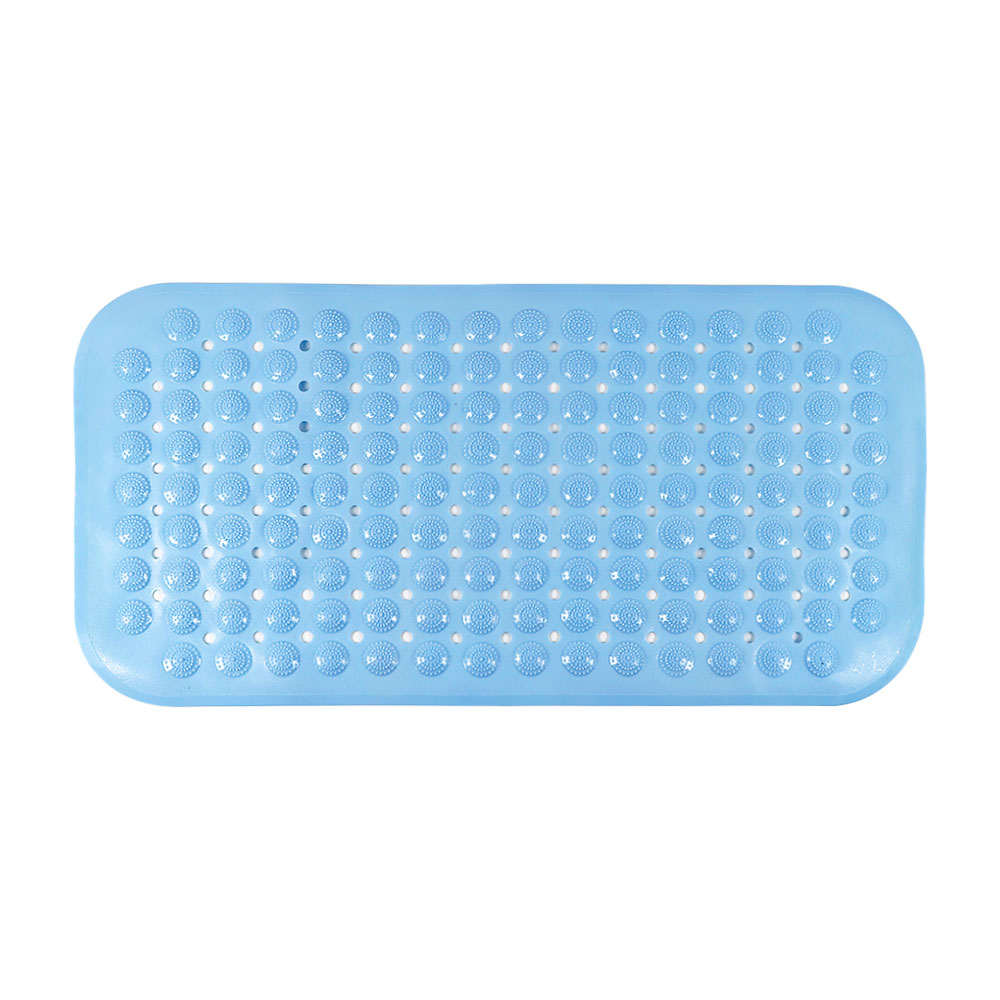 Silicone World Bathroom Anti-skid Mat PVC Bathroom Massage Foot Mat Shower Household Bathtub Mat With Suction Cup Floor Mats: black / 400MMx1200MM