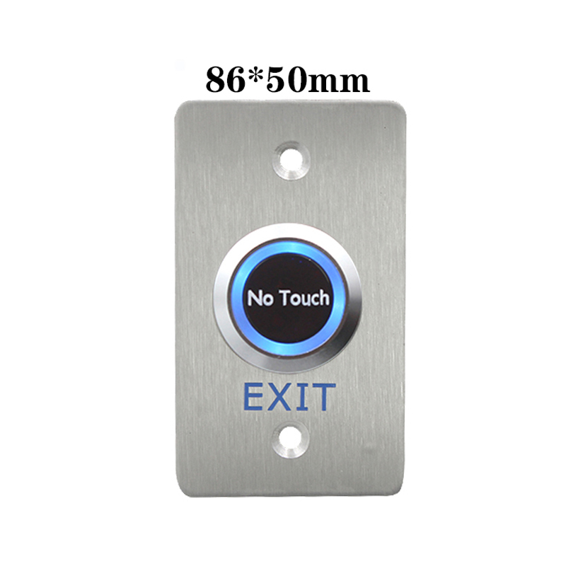 IP68 Waterproof Infrared Sensor Switch No Touch Contactless Switches 304 Stainless Steel Door Release Exit Button With LED
