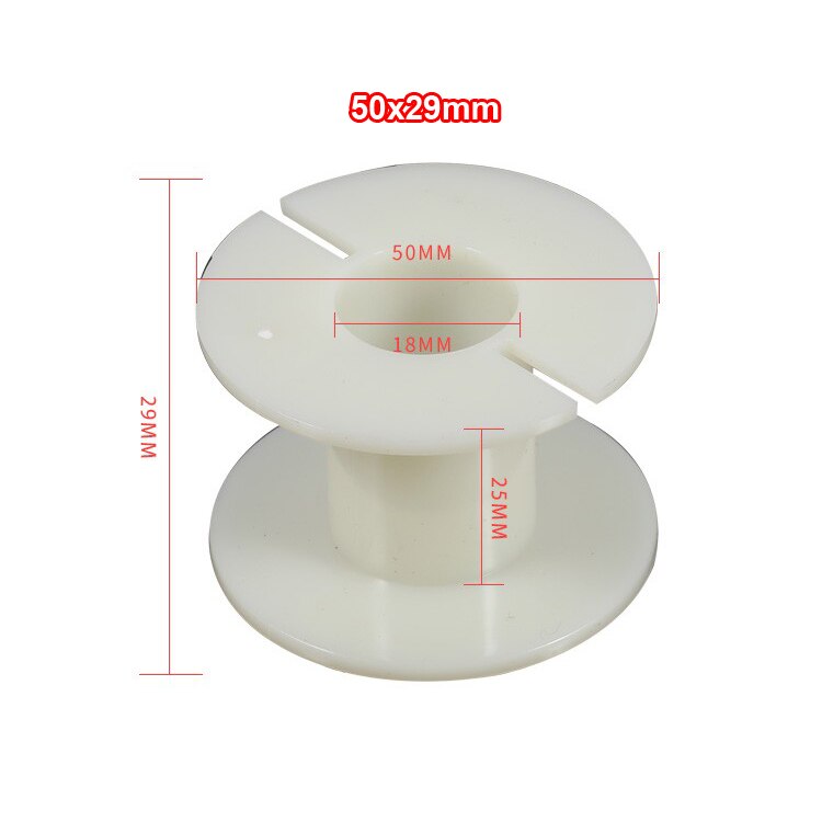 2pcs Round Inductor Winding Frame Amplifier Crossover Bobbin Wire Coil Thickened Inductance Skeleton #White: 50x29mm
