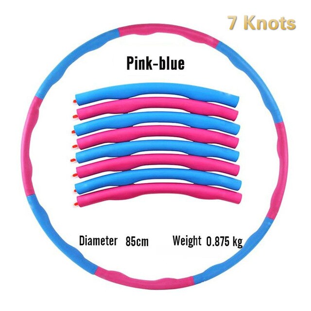 Sport Apparatuur Fitness Hoepel Afneembare Schuim Ring Volwassen Gymnastische Cirkel Gym Body Building Dunne Taille Massage Oefening Hoepel: Clear