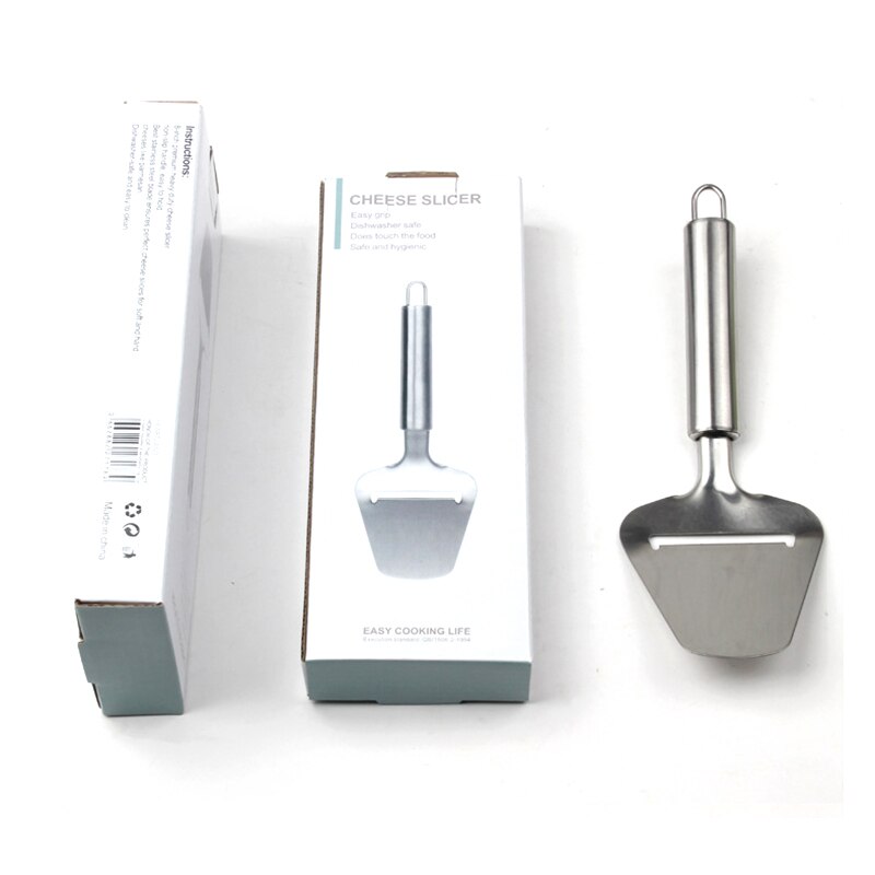 Trancheuse à fromage en acier inoxydable d&#39;argent, outil de cuisine, portionneuse à beurre, éplucheur, idéal pour coupes culinaires,