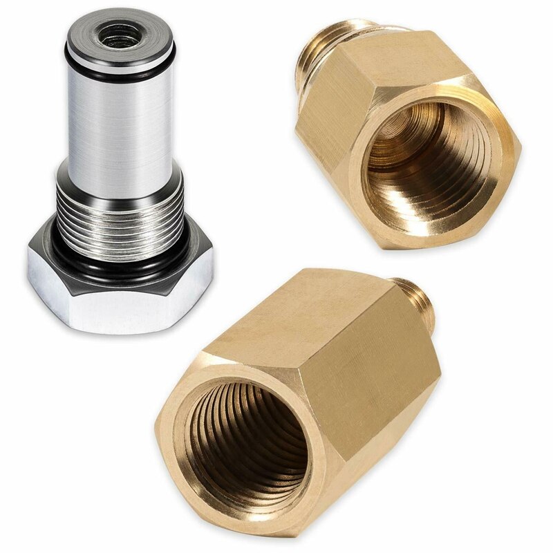 3Pcs Air Test Fitting Tool & Oil Rail Adapter Leak Test Kit for Ford 6.0L Powerstroke