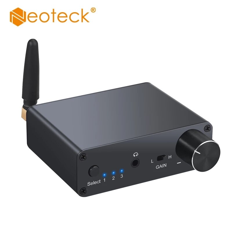 Neoteck Bluetooth DAC 192kHz Digital to Analog Converter with Headphone Amplifier Bluetooth Support APT-X Low Latency DAC Audio