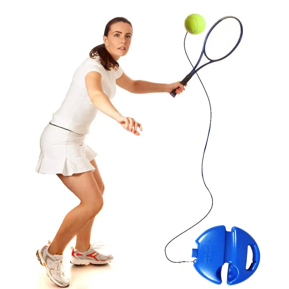 Robustes Tennis-Trainingsgerät, Übungs-Tennisball, Sport, Selbststudium, Rebound-Ball mit Tennistrainer, Fußleiste, Sparring-Gerät