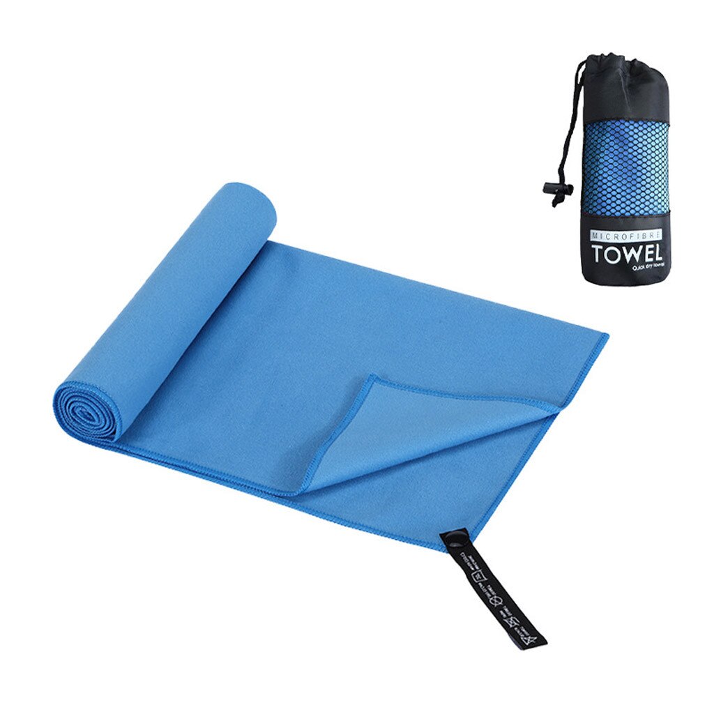 Microfiber Towels For Sports Fast Drying Super Absorbent Ultra Soft Lightweight Camping Gym Beach Swimming Hiking Yoga #PY: Blue