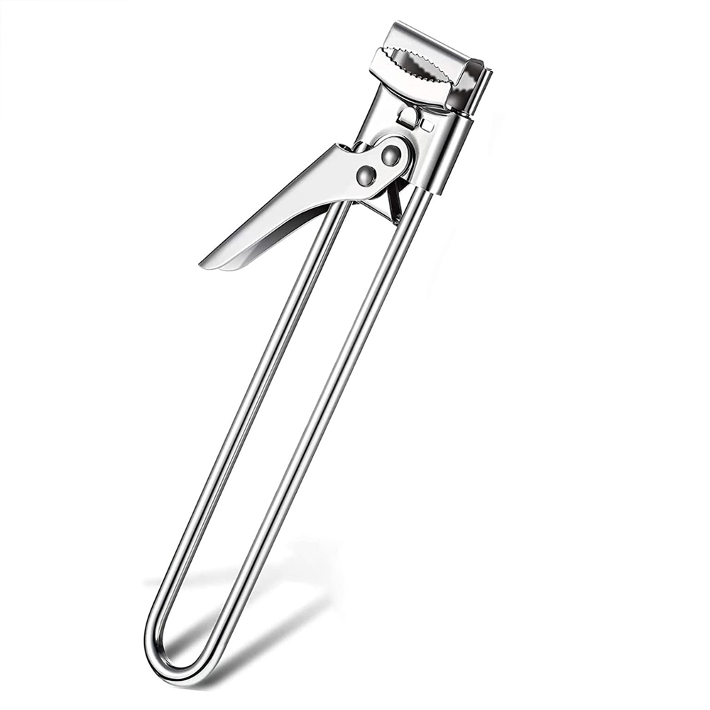 Nuovo apri barattolo regolabile apribottiglie manuale in acciaio inossidabile per mani debole accessori da cucina gadget strumenti: Black