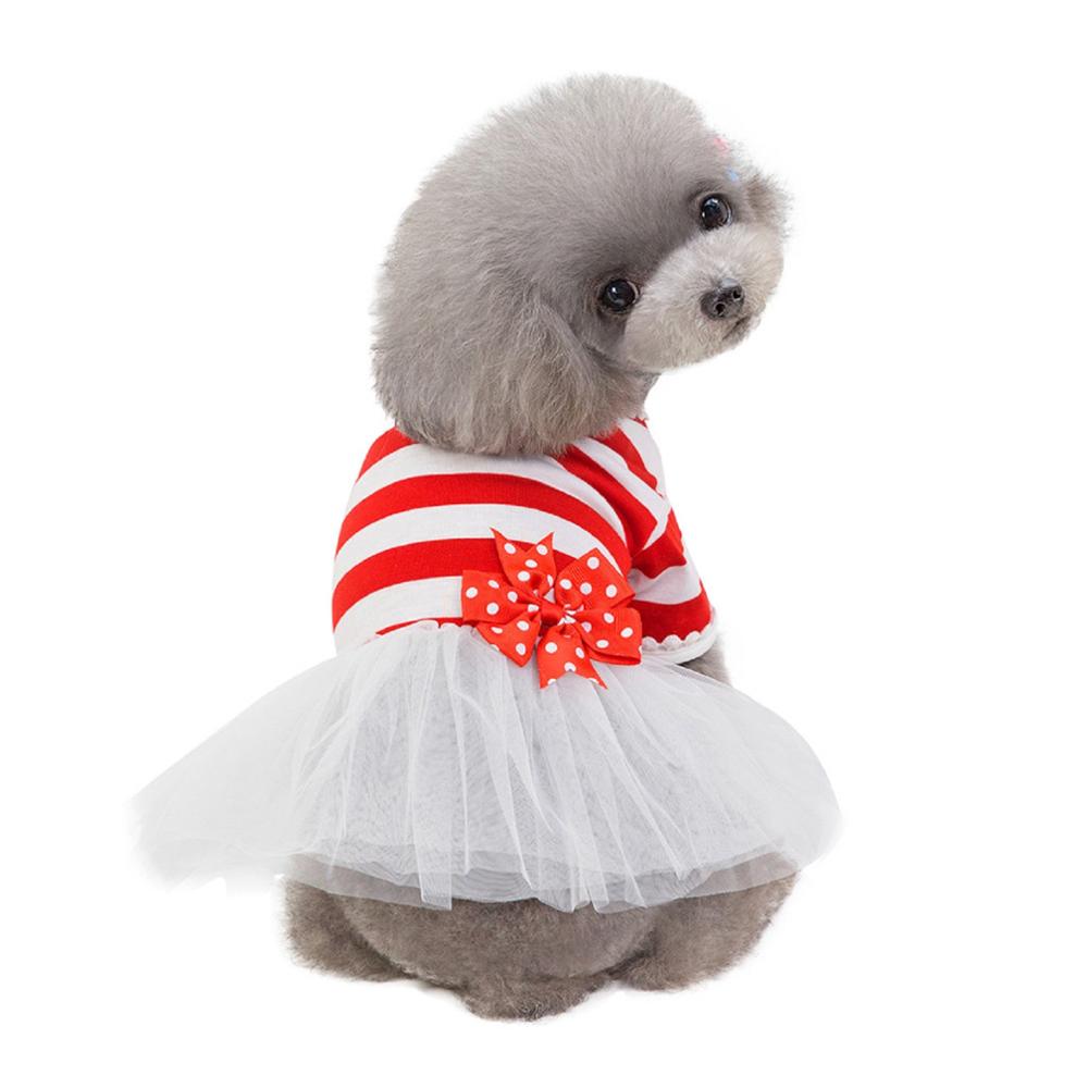 Small Dog Dress Pet Dog Bowknot Dress Dog Cat Cute Spring Summer clothes for small dogs cat clothes dog clothes for large dogs