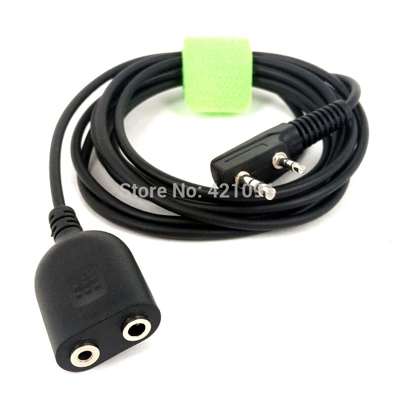 Zestaw bezprzewodowy mikrofonu głośnikowego słuchawka rozszerzenie męskie i żeńskie kabel robić Kenwood BaoFeng UV-5R BF-888s Walkie talkie K typ 2 Szpilka
