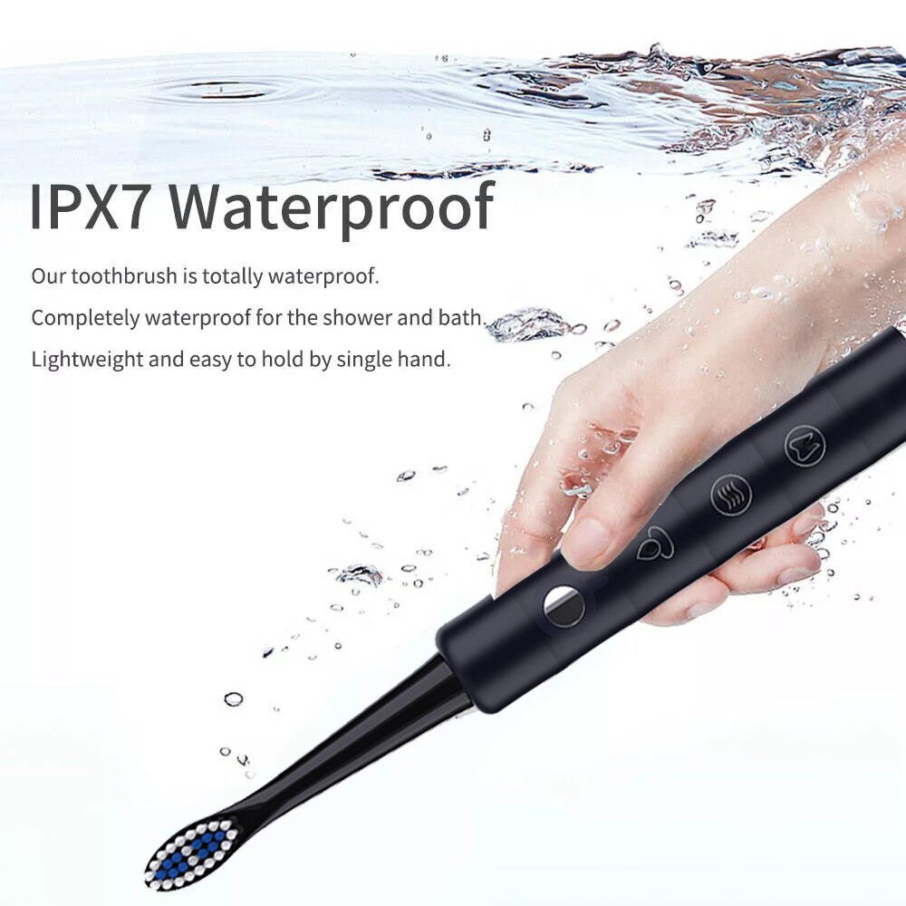 Newest Super Sonic Electric Toothbrushes for Adults Kids Smart Timer Rechargeable Whitening Toothbrush IPX7 with 3 Brush Heads