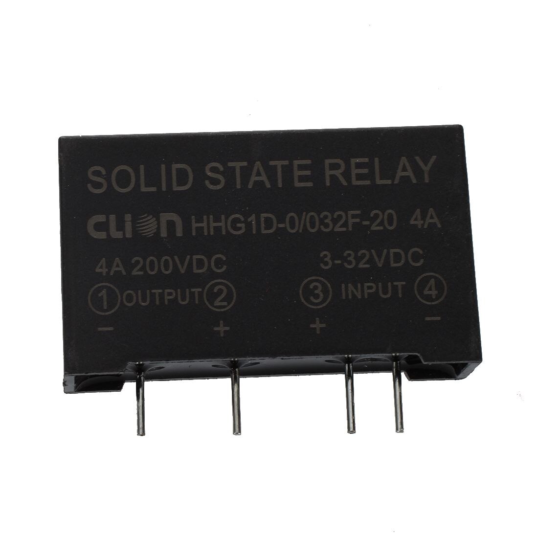 Input 3-32V DC Output 4A 200V DC 4 Pin PCB Solid State Relay HHG1D-0/032F-20