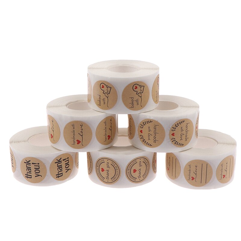 500Pcs/roll Thank You Sticker for seal label scrapbooking sticke decoration X