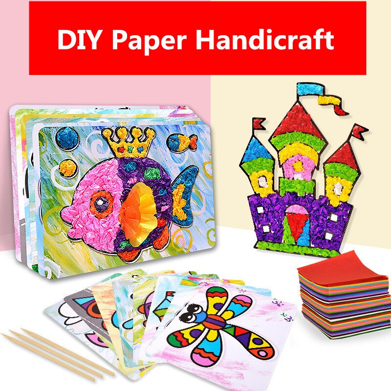 låve diy tegning leker tegneserielim tempera maleri til barnehage kunst håndverk baby leker låve bursdag leker til låve: 8 stk papir klistremerke