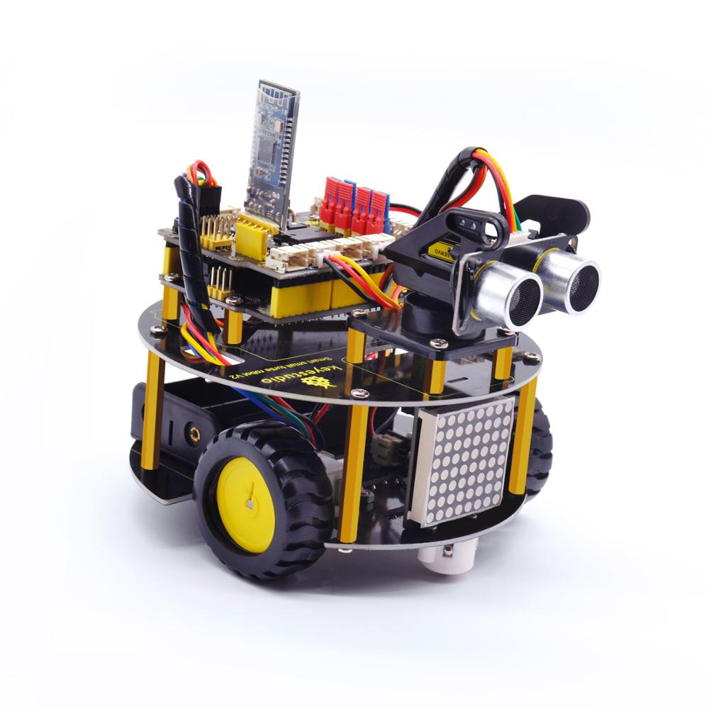 keyestudio Smart Little Turtle Robot V3.0 Bluetooth Smart Little Turtle Robot Car Kit for Arduino education programming robot