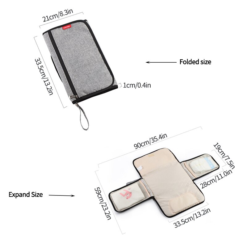3 Lagen Luier Veranderende Tafel Waterdichte Baby Luierbak Herbruikbare Baby Crib Sheet Draagbare Vouwen Liners Pad Zak