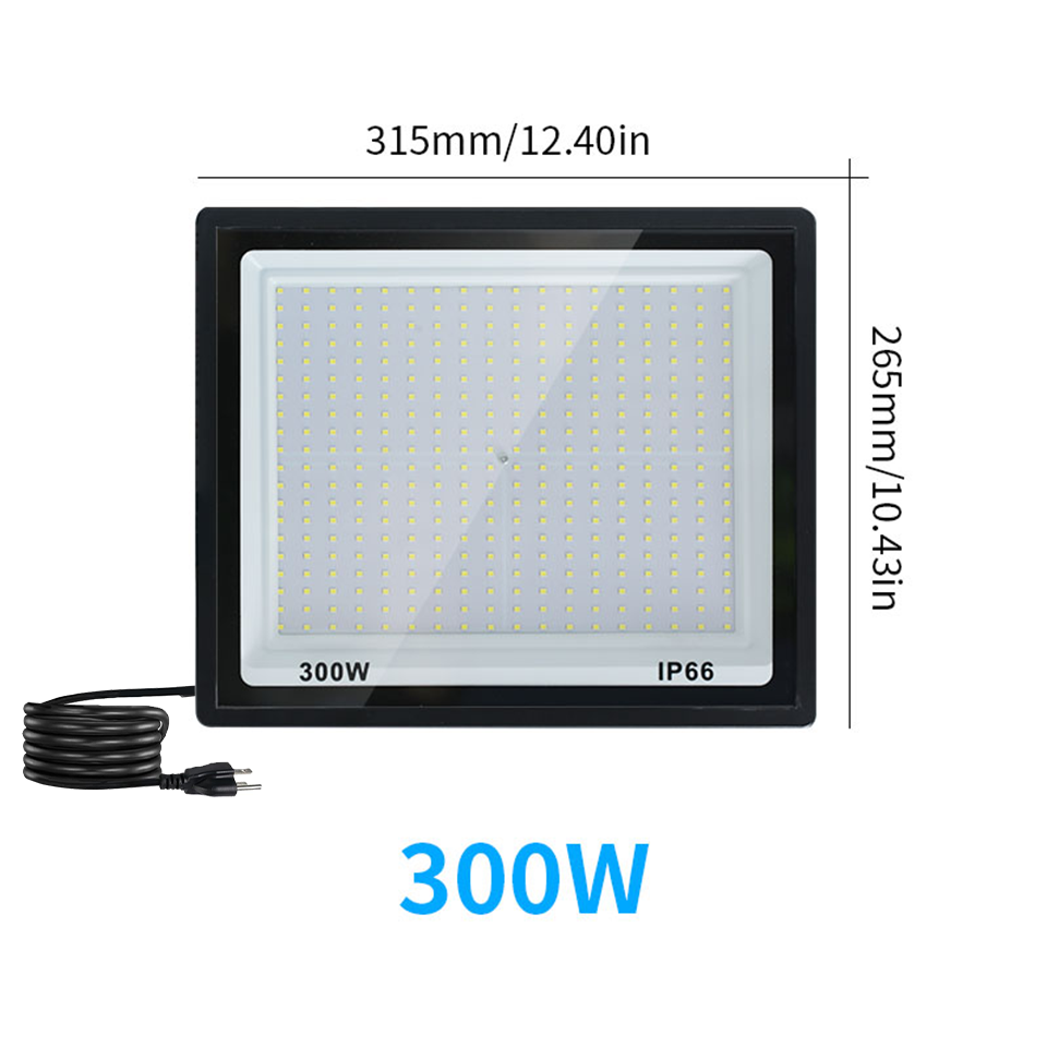 LED Schijnwerper Met Stekker Outdoor AC110V 10W 20W 30W 50W 100W Reflector spotlight Straat Licht Wandlampen Tuinverlichting Focus: Warm White / 2700-9999 K