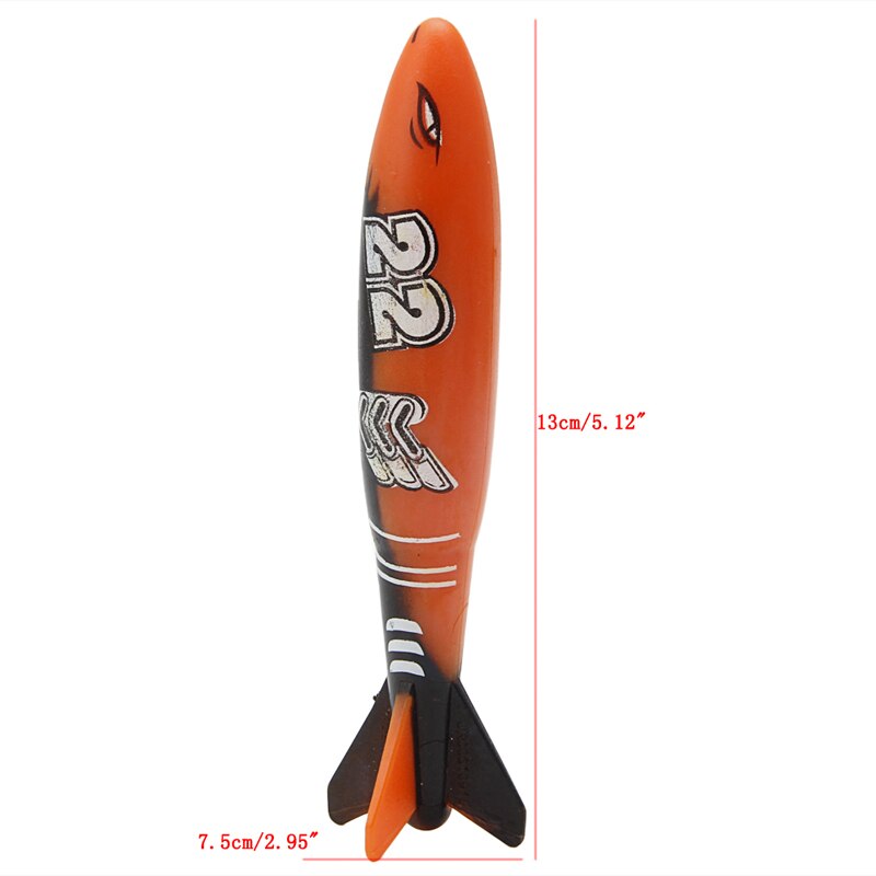 4 Pcs Rubber Swimming Pool Toys Diving Sport Outdoor Toypedo Bandits Play Water Fun Pool Fun Toys Games