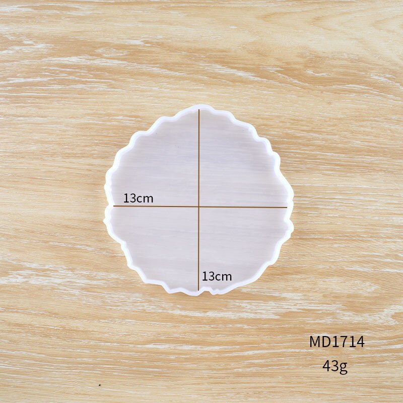 Crystal Resin Coaster DIY Kit Make Your Own Crystal Resin Coaster Individual Table Silicone Mat Placemat Coaster Stand: 06
