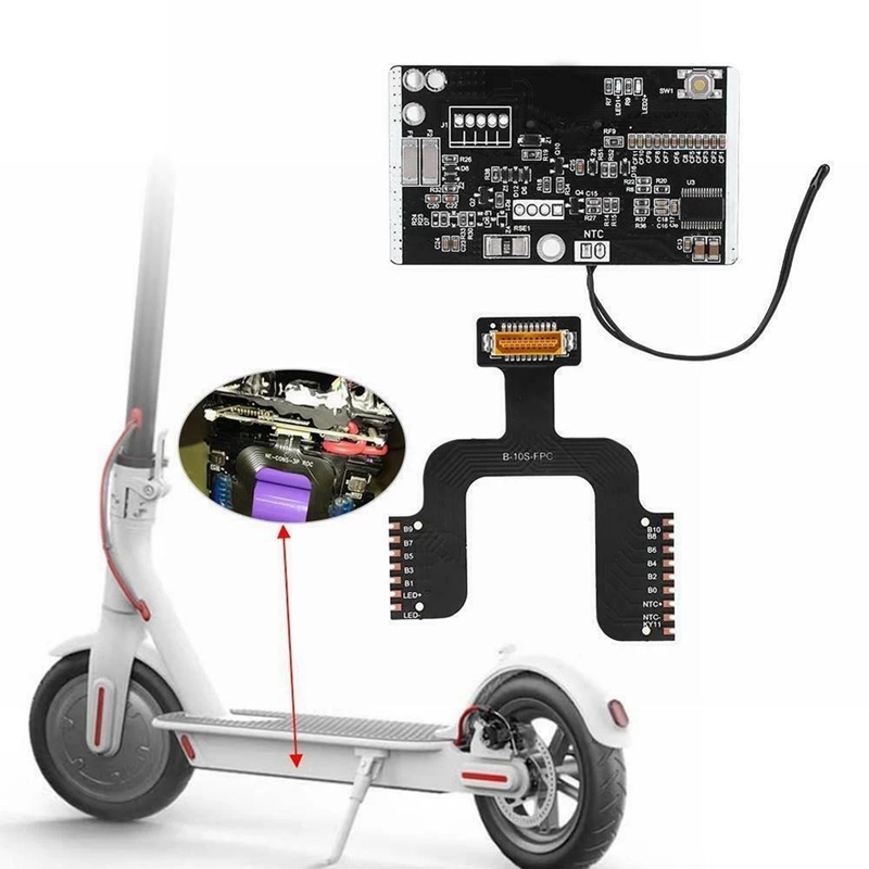 Batteribeskyttelseskort bms printkort udskiftning batteristyringssystem til xiaomi  m365 elektrisk scooter