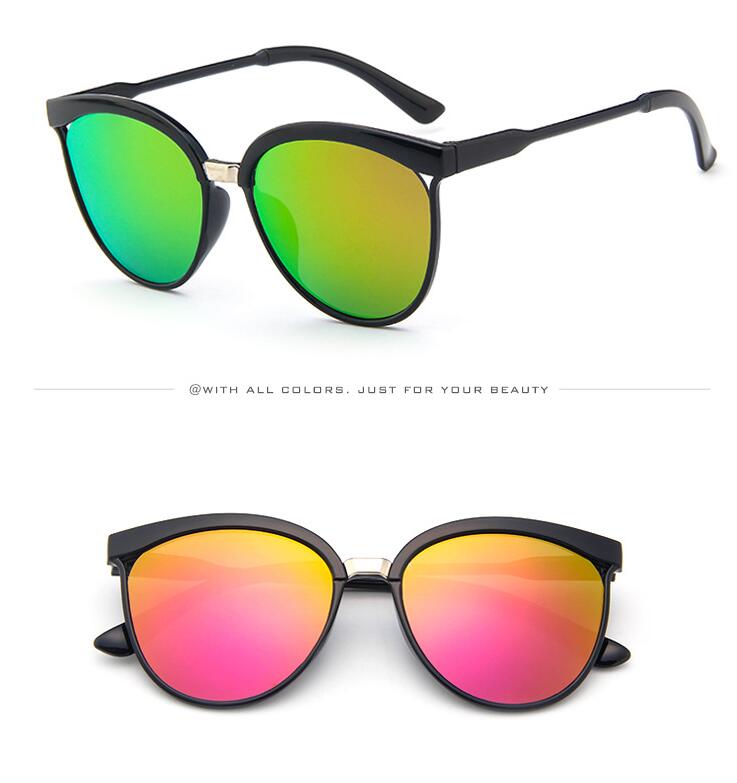 Retro cat eye zonnebril dames merk spiegel cateye zonnebril voor dames tinten  uv400 zonnebrillen: Paars