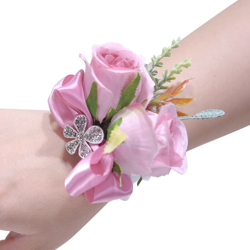 Wedding Bouquet Ivory and Blush Pink Toon purple Peony Wedding flower Silk Bridal bouquet buque de noiva Wedding Decoration: Purple Corsage