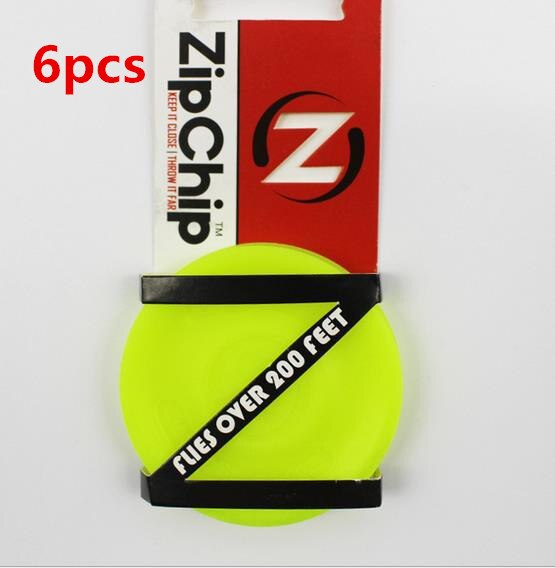 6 stücke Mini Fliegen Scheiben Tasche Postleitzahl Chip Fliegen Rabatt Außerhalb Strand freundlicher Erwachsene Fangen Spiel Disks Dreh in Fang spiel Strand Spielzeug: 6Stck Gelb