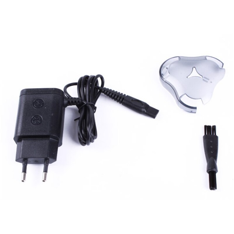 Afeitadora eléctrica en seco y húmedo para hombres, máquina de afeitar eléctrica rotativa, recargable, para la barba y el vello facial