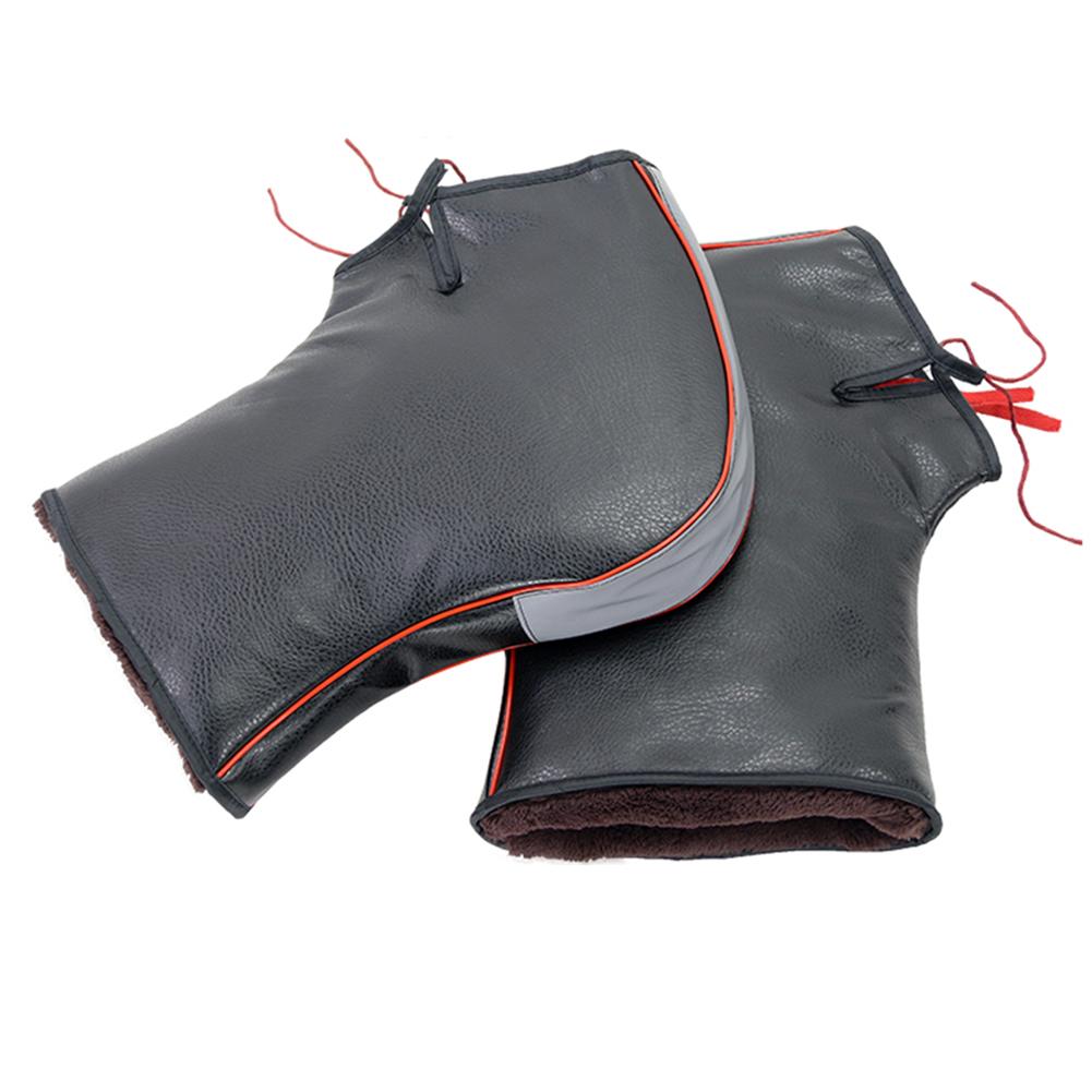 Motorrad Lenker Handschuhe Winddicht Fäustlinge Hand Wärmer Wasserdichte Warme Motorrad Griff Bar Hand Abdeckung Muffen: L