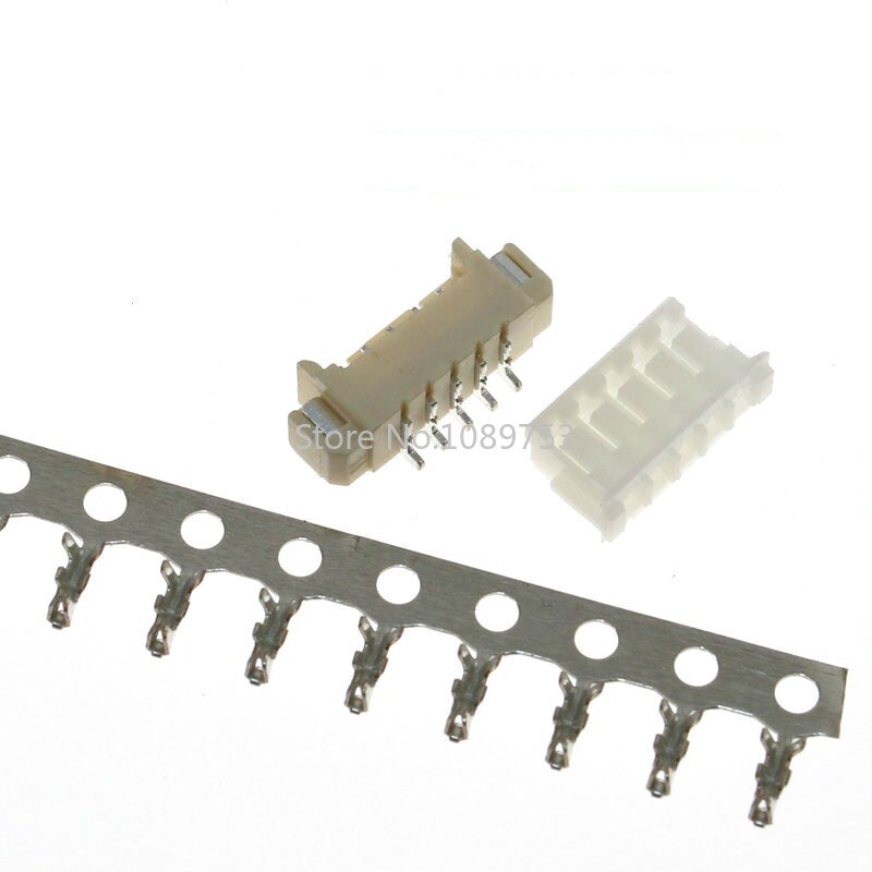 20 Sets Micro Jst 1.25-2/3/4/5/6/7/8 Pin Connector 1.25mm Pitch Horizontale Pin (Header + Behuizing + Terminal) 2 P/3 P/4 P/5 P/6/7/8 P