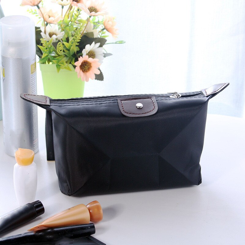 Multifunktions Make-Up Tasche Frauen Kosmetik Taschen Organizer Box Damen Handtasche Nylon Reise Lagerung Taschen Waschen Tasche: black