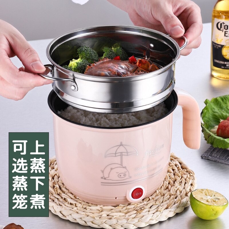 Multi functional electric cooker cooking noodles mini electric frying pan dormitory student integrated electric cooking pot