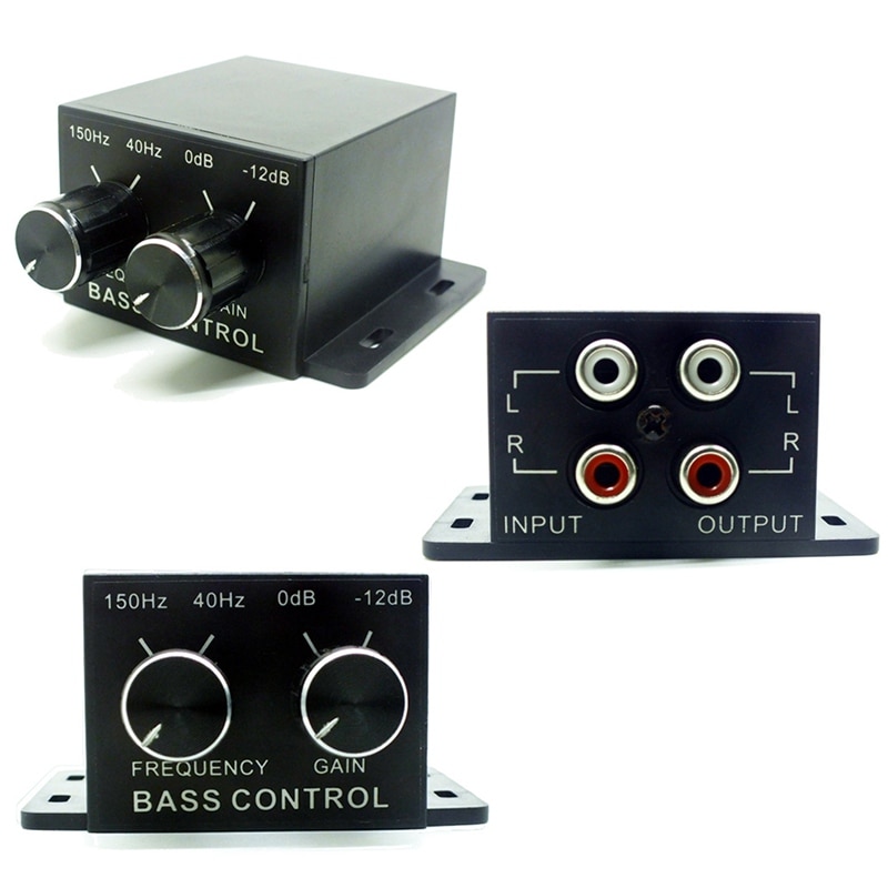 4 RCA Adjust Line Level Volume Amplifier Car Auto Power Amplifier Audio Regulator Bass Subwoofer Equalizer Crossover Controller