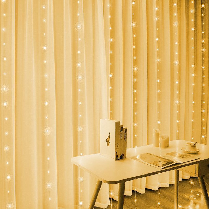 Guirnalda de luces LED con Control remoto para decoración del hogar, luces de hadas con alimentación USB, colgante para árbol de Navidad, dormitorio, 3M x 6 M, 3M, 2 M, 1M: changeable / 11-15 W