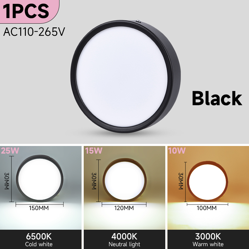 Spot Led Ceiling Light Fixture AC220V Downlight Led Ceiling Lamp Surface Mounted Spotlight for Living Room Bedroom Decoratio: green / 4w / Body Color