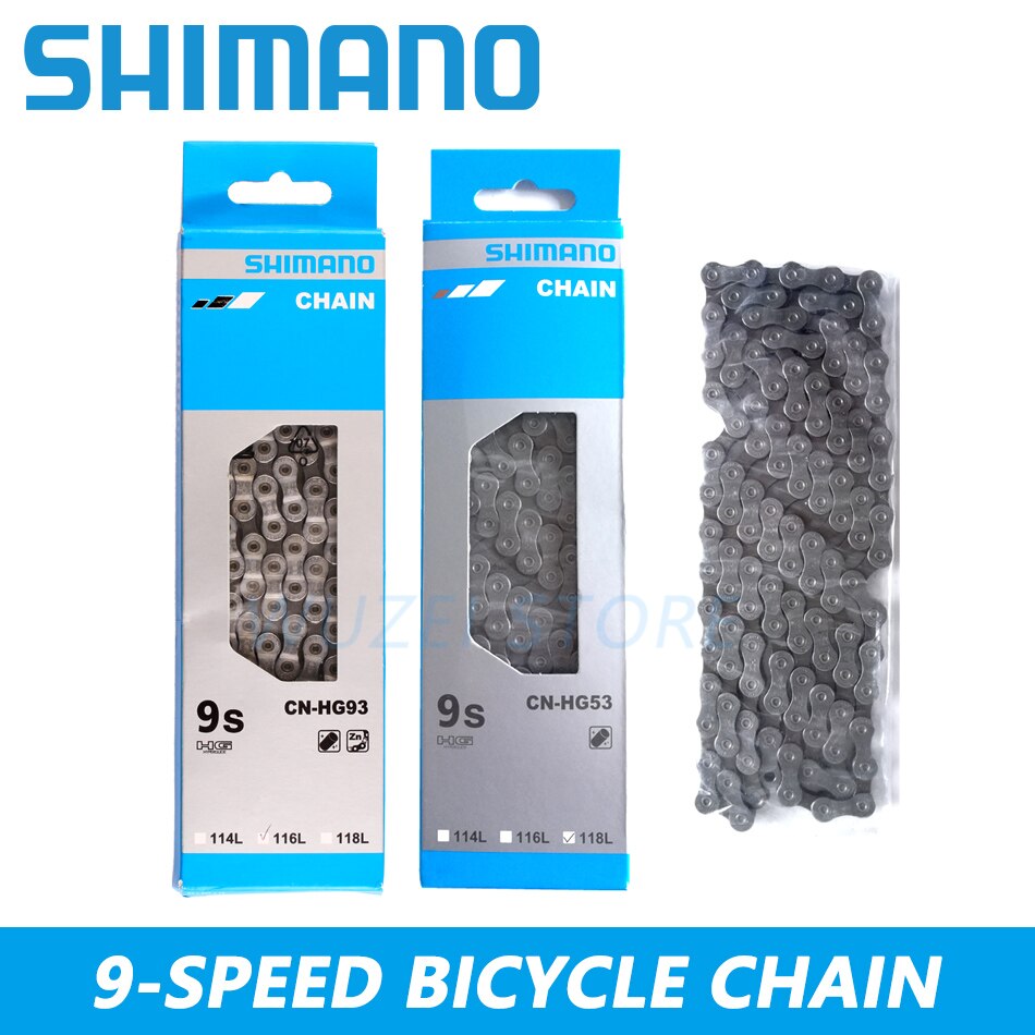 SHIMANO-cadenas de 8/9/10/11/12 velocidades, HG40, HG50, HG53, HG93, HG54, HG95, 4601, HG601, HG701, HG901, 112/116/118 eslabones