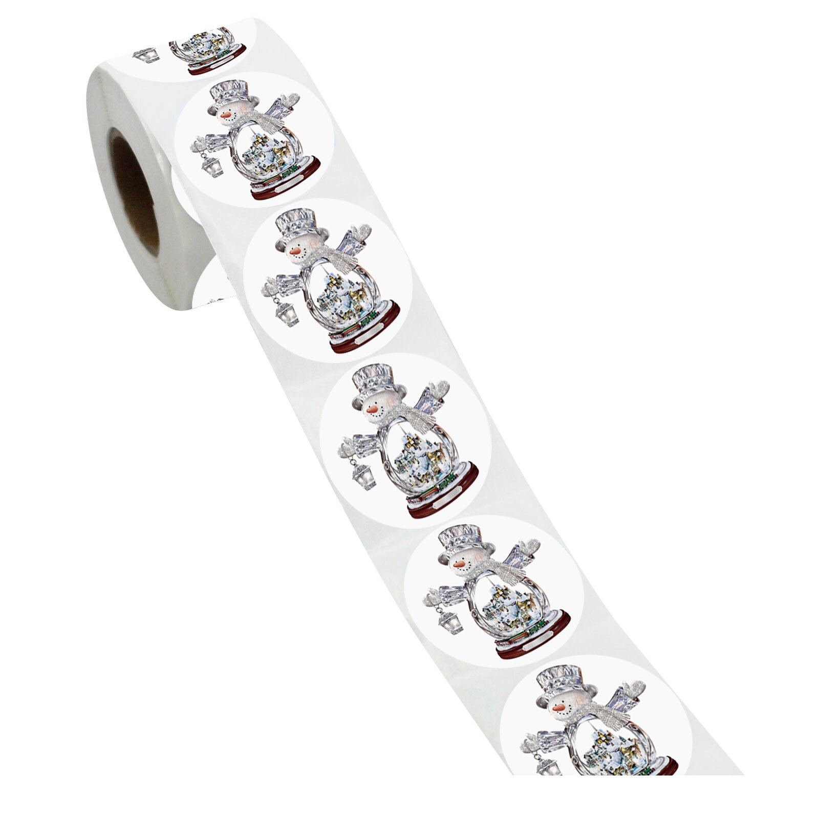 Christmas Sticker Snowman Sticker Party Decoration Sticker Wrapping Envelope Card Label Sealing Decor