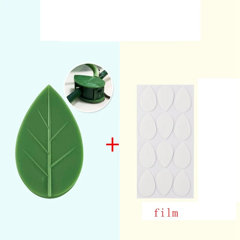 Clips de fijación de pared para plantas trepadoras, pegatina acrílica, gancho autoadhesivo, soporte de tracción para plantas y vid, decoraciones para interiores y exteriores, 20 piezas: Default Title