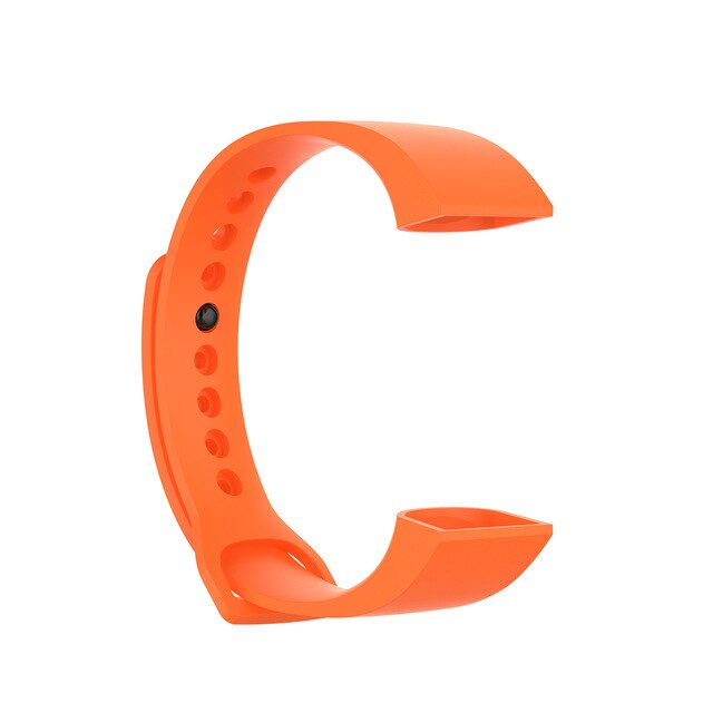 Dla Xiaomi Mi Band 4C silikonowy pasek zegarka dla Xiaomi Mi inteligentna opaska 4C inteligentny pasek bransoletka wymiana silikonowy zegarek nadgarstek: orange / For Mi band 4C