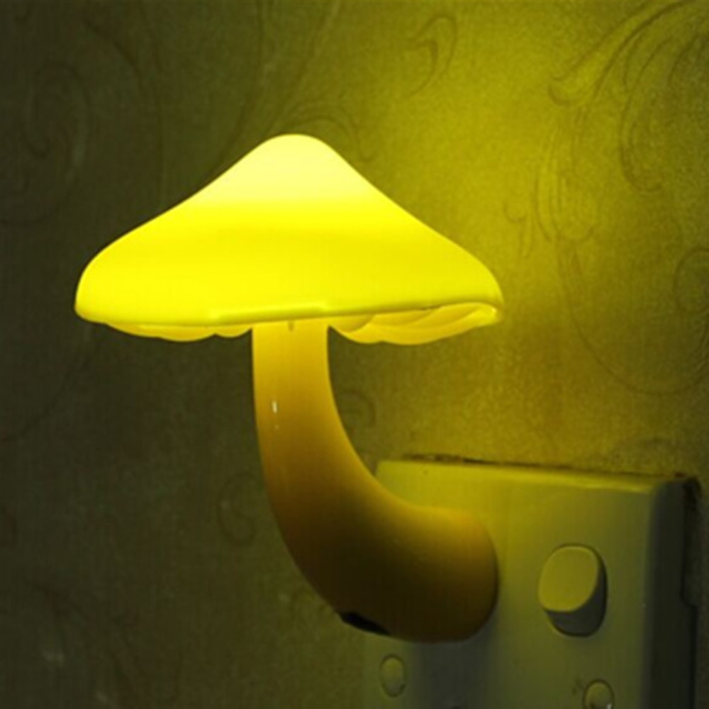 Light-Gecontroleerde Sensor Led Nachtlampje Paddestoel Stopcontact Lights Lamp Voor Slaapkamer Eu Us Plug Home Decoratie