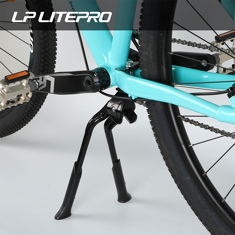 Béquille Centrale Vélo – Alliage Aluminium Réglable – Pour Roues 24-26-28″