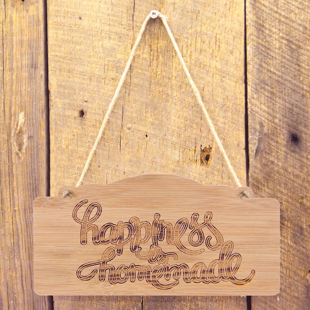 2Pcs Unfinished Wood Signs Blank Hanging Plaque DIY Craft Project Wood Sign