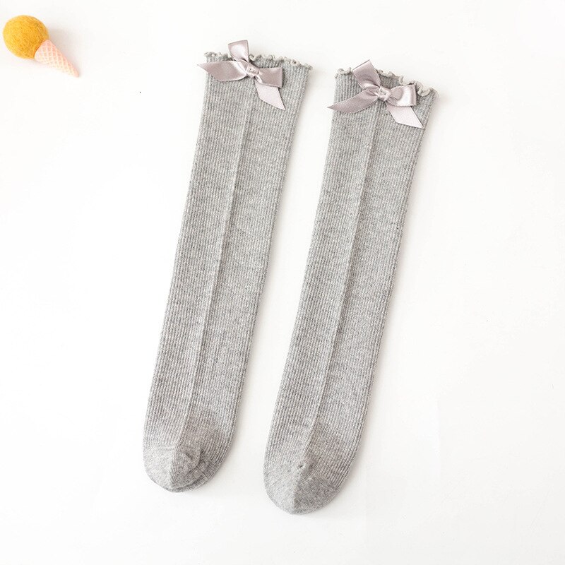 Xia Shuang Needle Bow Lace Cotton In Canister Girl Baby Baby Socks Relent Children Heap Socks