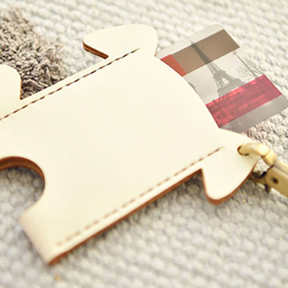 Cartoon Dog Shaped Card Holder Sewing Pattern Acrylic Leather Template DIY Handmade Leathercrafts Supplies