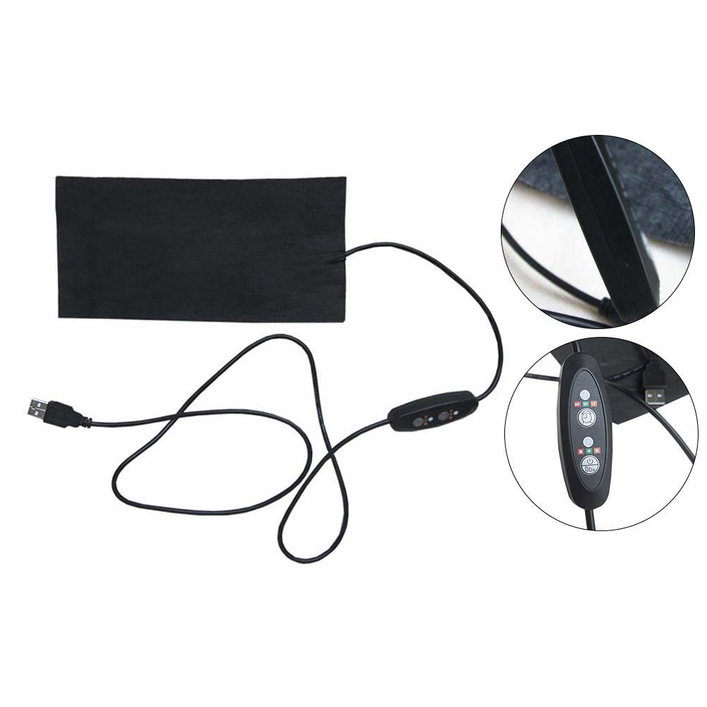 Usb verwarmingskussen verwarmde folie 5v elektrische stoffen verwarmingskussen elektrische verwarmingsfolie koolstofvezel verwarmingskussen handwarmer verwarming
