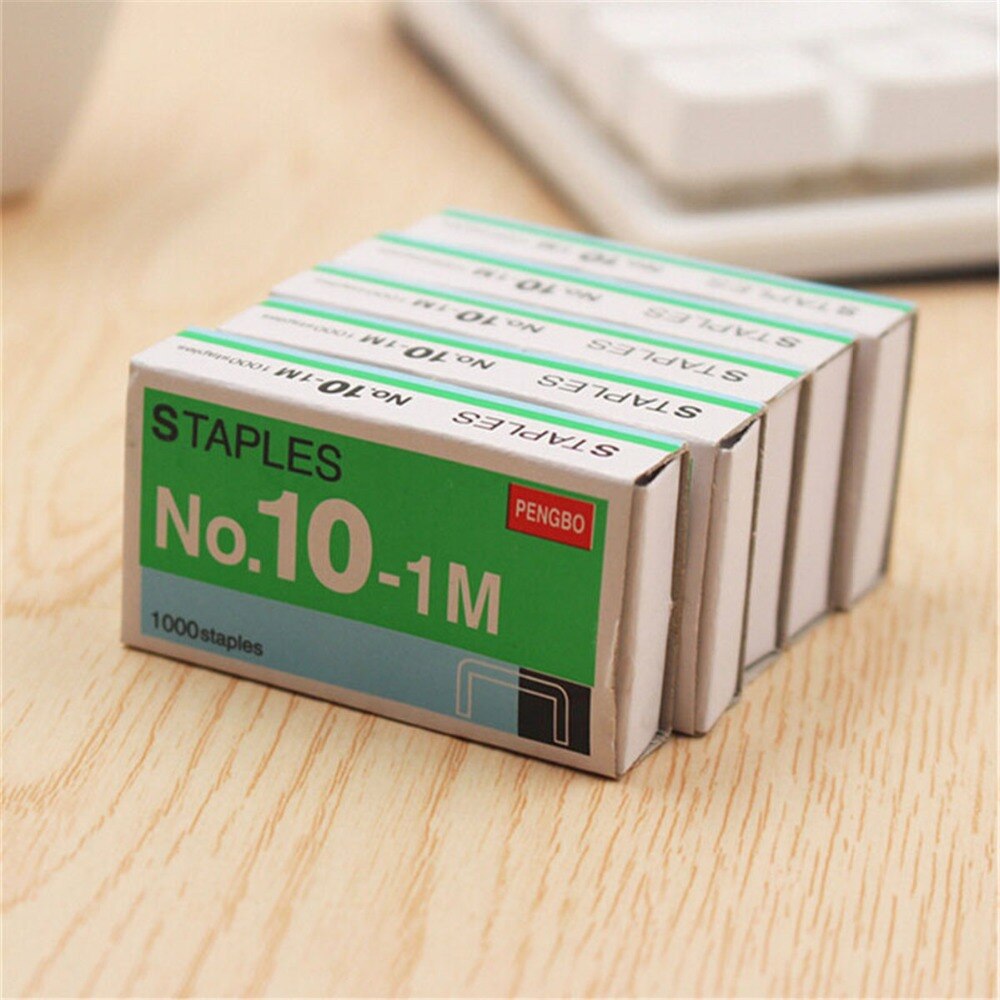 Mini Staples No. 10 Staples 20 Box/lot Small Kawaii Office Binding Universal For School Study Supplies Cute Stationery
