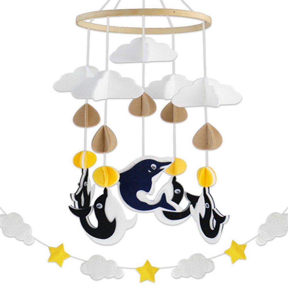 Atrapasueños colgante para cuna de bebé, atrapasueños móvil, estrellas, nubes, Luna, decoración para dormitorio infantil